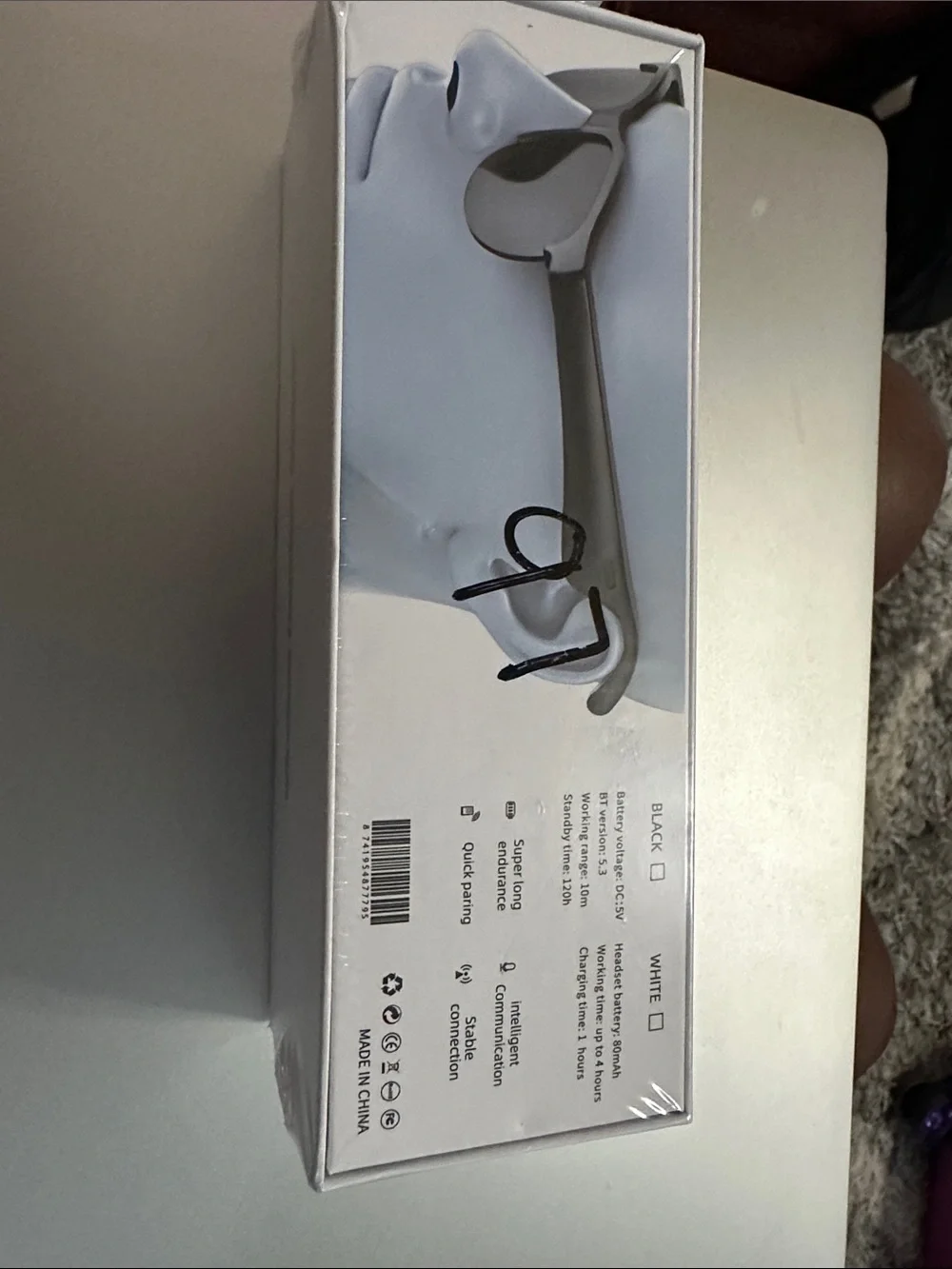Wireless AI Headset Glasses - Black